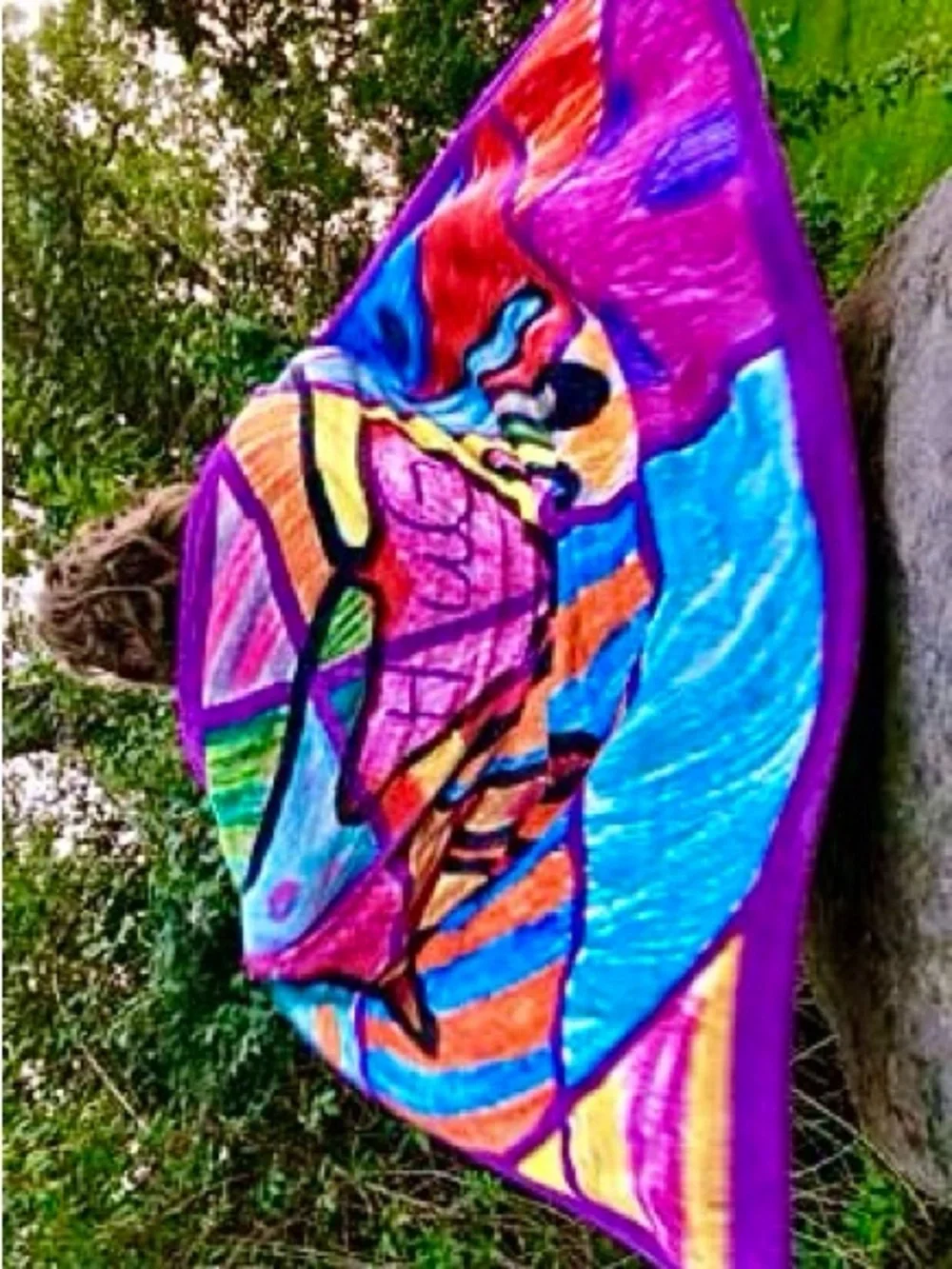 NWT 🆕 Blanket - Silky-soft ‘Hug’ Throw Fleece, Tie-Dye, Colorful, Cozy, Plush
